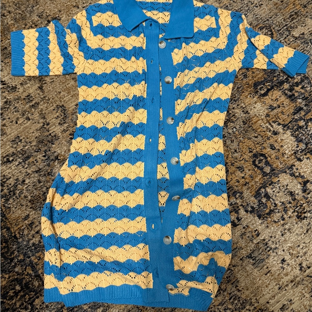 Vibrant Striped Knit Cardigan